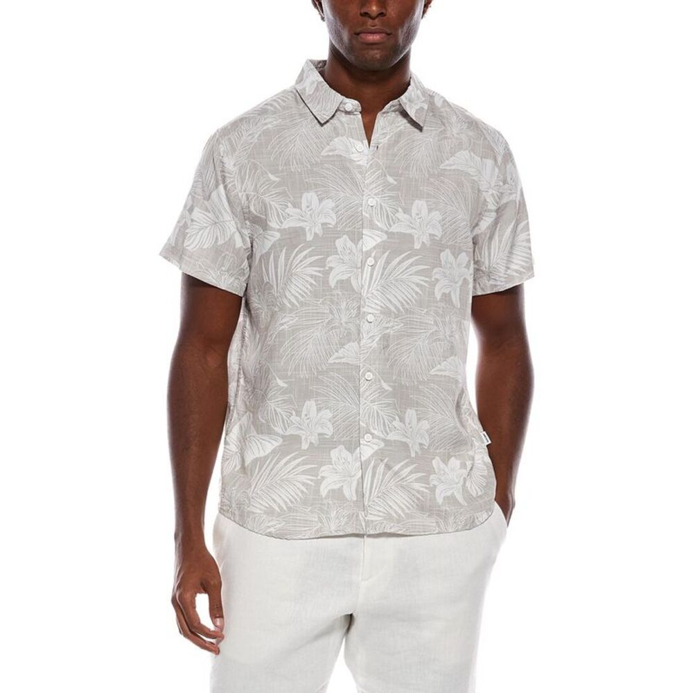 Endless Summer Mens  Woven Shirt, Brown